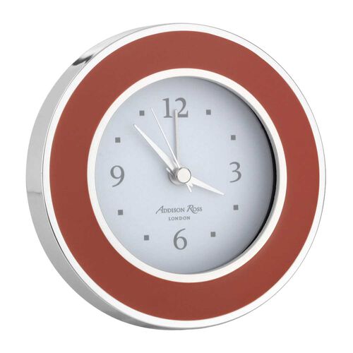 Addison Ross Orange & Silver Alarm Clock